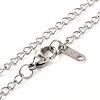 Heart Natural & Synthetic Mixed Gemstone Pendant Necklaces NJEW-JN03647-3