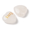Natural Quartz Crystal Heart Engraving MBTI Figurines Statues for Home Office Desk Decorations X1-G-K353-05B-2