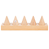 5-Slot Wood Finger Ring Display Stands RDIS-WH0011-08-1