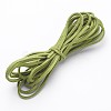 Green Yellow Tone Suede Cord X-LW14196Y-1