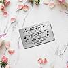 Rectangle 201 Stainless Steel Custom Blank Thermal Transfer Wallet Card DIY-WH0252-016-5