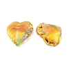 Electroplate Glass Charms EGLA-M028-01I-2