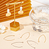 40Pcs 2 Colors 304 Stainless Steel Earring Hooks STAS-SP0001-41-4
