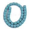 Synthetic Lava Rock Beads Strands G-S359-171-3