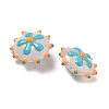 Baking Paint Glass Enamel Beads LAMP-S080-03G-3