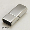 304 Stainless Steel Magnetic Clasps with Glue-in Ends STAS-C007-7-2