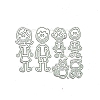 Card Carbon Steel Cutting Dies Stencils X-DIY-H110-29-1
