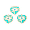 Rack Plating Alloy Enamel Pendants X-ENAM-K067-05F-2