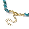 Natural Apatite Chip Beaded Necklace NJEW-JN04616-15-5