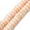 Polymer Clay Beads Strands CLAY-H006-02F-1