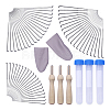Wood Embroidery Stitching Punch Needle Tool Set DOLL-PW0003-058-1