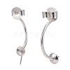 925 Sterling Silver Ear Nuts X-STER-I014-14S-3