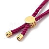 Half Finished Twisted Milan Rope Slider Bracelets FIND-G032-01G-11-4