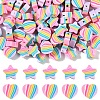100Pcs 2 Styles Handmade Polymer Clay Beads CLAY-YW0001-97-1