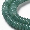 Flat Round/Disc Natural Green Aventurine Bead Strands G-L405-07-8mm-4