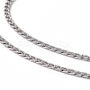 Non-Tarnish 201 Surgical Stainless Steel Curb Chain Necklace for Women Men NJEW-P268-A38-1X5-2