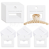 FINGERINSPIRE 1 Set PVC Jewelry Hair Claw Clip Display Cards with Hanging Hole CDIS-FG0001-58A-1