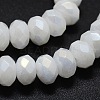 Electroplated Natural White Jade Beads Strands G-G750-04-5x8mm-3