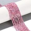 Natural Pink Tourmaline Beads Strands X-G-N342-33-2