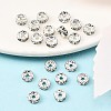 Brass Grade A Rhinestone Spacer Beads RB-A014-Z6mm-01S-4