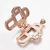 Alloy Magnetic Locket Big Pendants PALLOY-T052-08RG-3