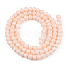 Opaque Solid Color Glass Beads Strands GLAA-T032-P4mm-09-3