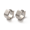 Polishing 304 Stainless Steel Polygon Hoop Earrings EJEW-P255-08P-1