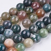 Natural Indian Agate Beads Strands X-G-L083-8mm-15-1