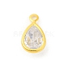 Real 18K Gold Plated Rack Plating Brass Micro Pave Cubic Zirconia Pendants Charms KK-S396-05G-1