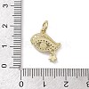 Real 18K Gold Plated Brass Micro Pave Cubic Zirconia Pendants KK-L209-069G-03-3