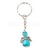 Dyed Synthetic Turquoise Keychains KEYC-JKC00328-2