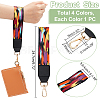 WADORN 4Pcs 4 Color Polyester Wristlet Short Bag Straps FIND-WR0008-92-2