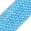 Natural Topaz Crystal Beads Strands G-P514-A02-04-02-1