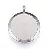 304 Stainless Steel Diffuser Locket Pendants STAS-D157-03I-2