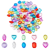   150Pcs 10 Colors Transparent Acrylic Beads DIY-PH0008-88-1