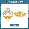 160Pcs Rack Plating Alloy Beads FIND-GO0001-95-2