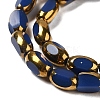 Electroplate Opaque Color Glass Beads Strands EGLA-Q127-A01-02H-3