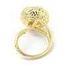 Brass Flat Round Open Cuff Rings RJEW-H220-34G-3