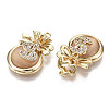 Brass Micro Cubic Zirconia Pendants KK-N231-145-NF-2