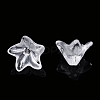 Transparent Glass Beads Caps GLAA-A011-09D-2