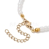 Butterfly Alloy Acrylic Charm Bracelets BJEW-JB10487-01-4
