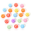 Opaque Acrylic Beads MACR-YW0001-18E-7