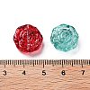 Spray Painted Transparent Glass Beads GLAA-D038-01A-3