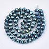 Electroplate Glass Beads Strands EGLA-T018-01-B01-2