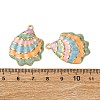 304 Stainless Steel Enamel Pendants STAS-L299-25G-06-3