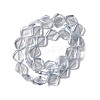 Electroplate Glass Beads Strands EGLA-L032-PL03-2