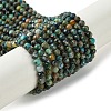 Natural Chrysocolla Beads Strands G-Z034-A03-02-1