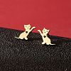 Stainless Steel Small Animal Stud Earrings for Women PW-WG5B49B-05-1