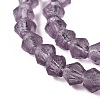Imitate Austrian Crystal Frosted Glass Beads Strands EGLA-A039-T3mm-MD04-4