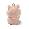 Flocky Opaque Resin Pendants LS-RESI-G105-05C-2